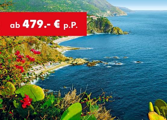 Kalabrien: ab 479.- € p.P.