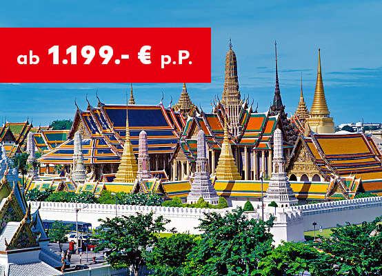 Thailand: Rundreise & Baden Koh Chang: ab 1.199 € p.P. 