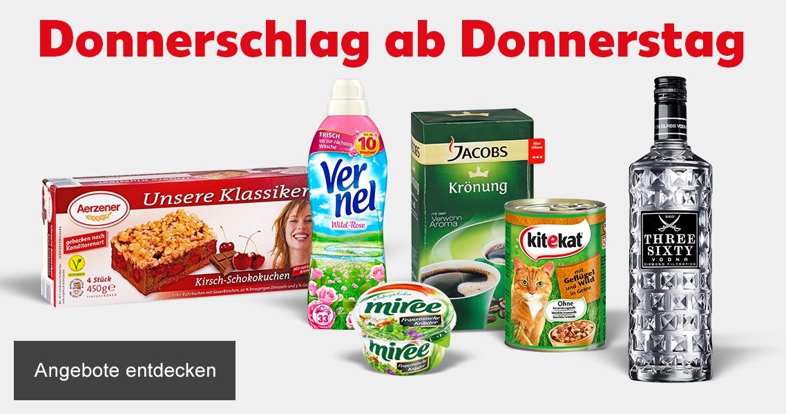 Donnerschlag ab Donnerstag!