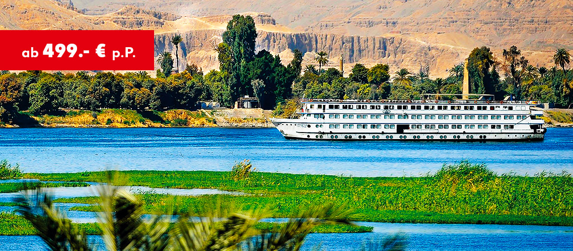 Ägypten: Nilkombination: ab 499 € p.P.