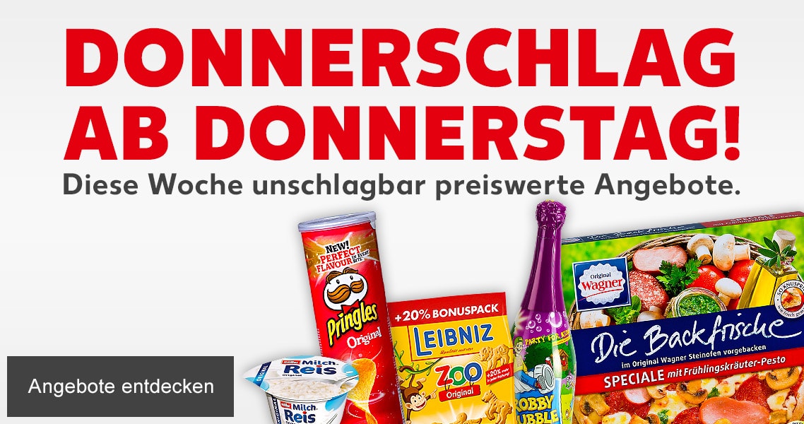 Donnerschlag ab Donnerstag!