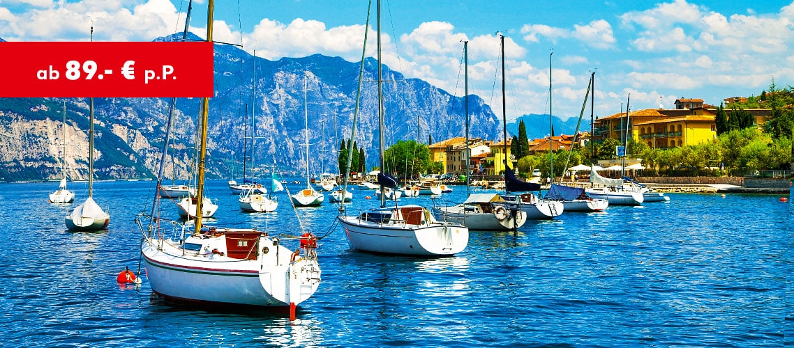 Italien: Gardasee ab 89 € p.P.