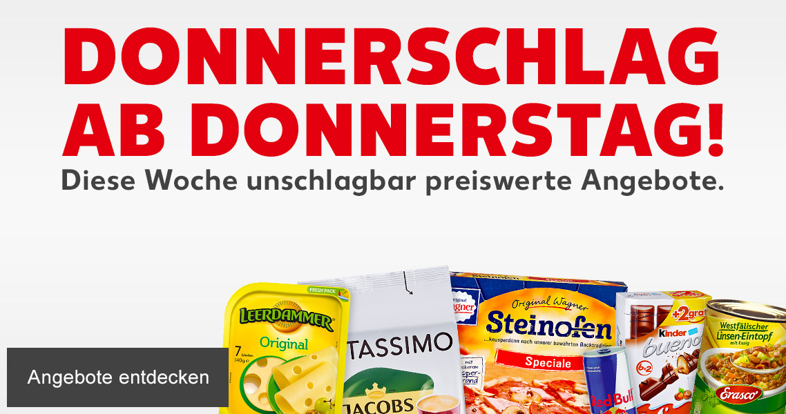 Donnerschlag ab Donnerstag!