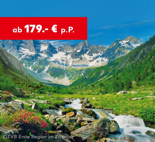 Österreich: Zillertal ab 179 Euro p. P.