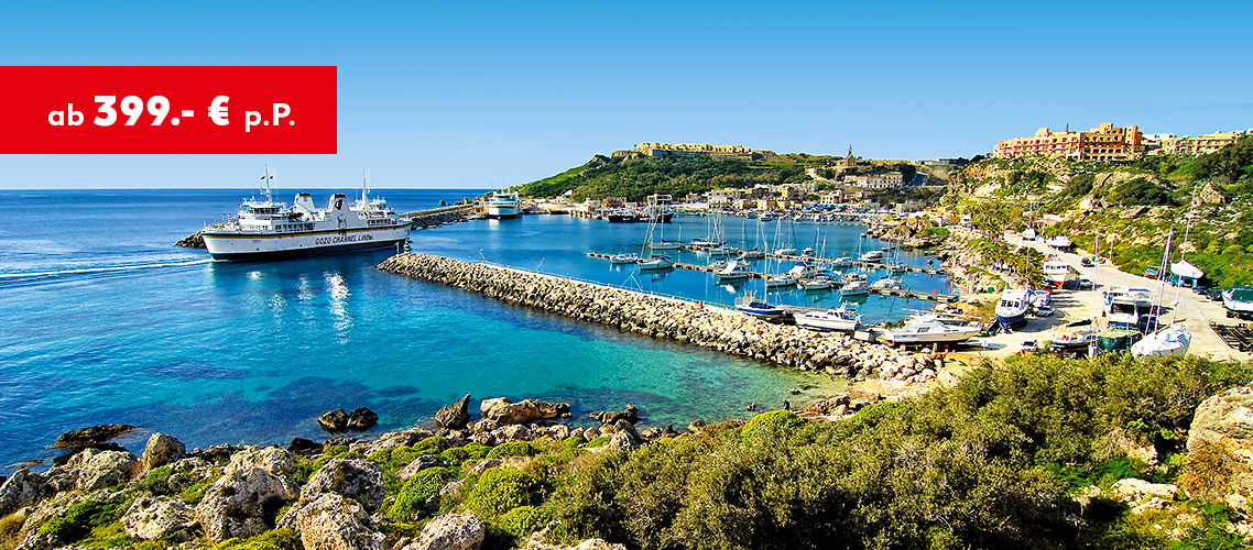 Malta: Gozo ab 399 € p.P.