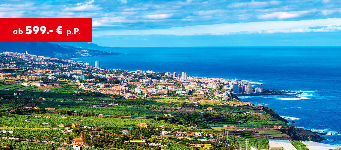 Teneriffa: Standortrundreise ab 599 € p.P.