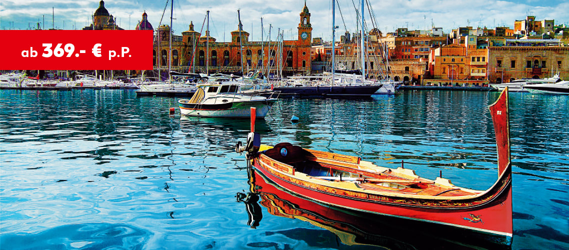 Malta: St. Paul´s Bay ab 369.- € p.P.