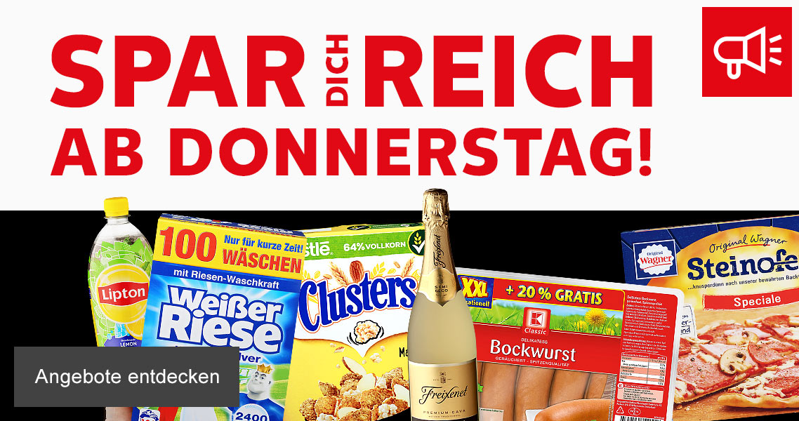 Spar dich reich ab Donnerstag!