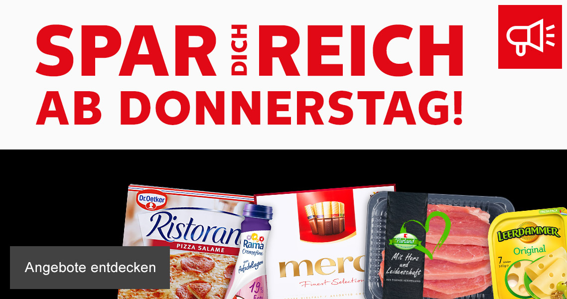 Angebote: Spar dich reich ab Donnerstag