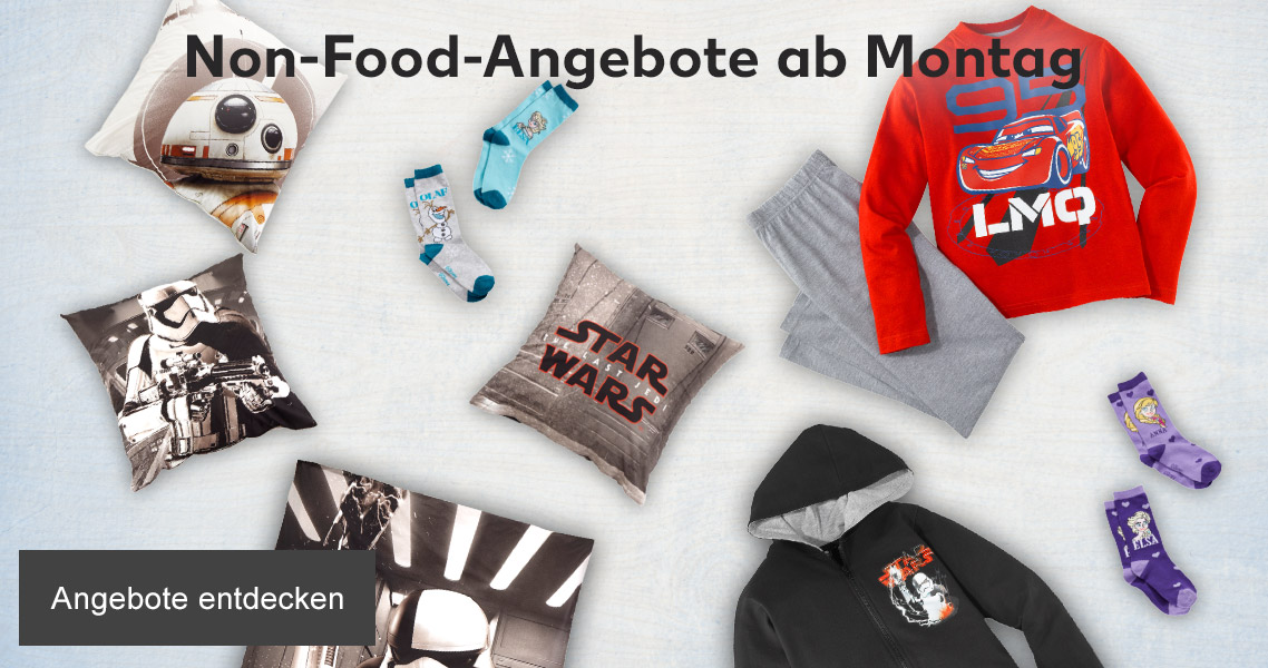 Non-Food-Angebote ab Montag