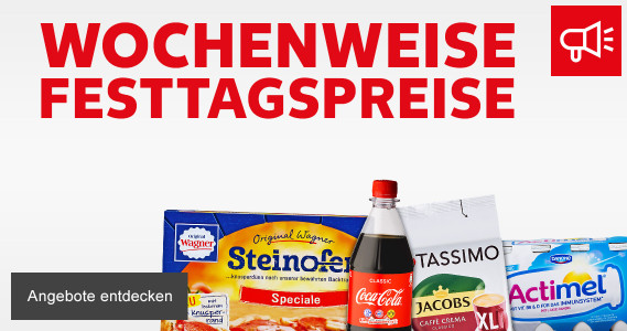 Angebote: Wochenweise Festtagspreise