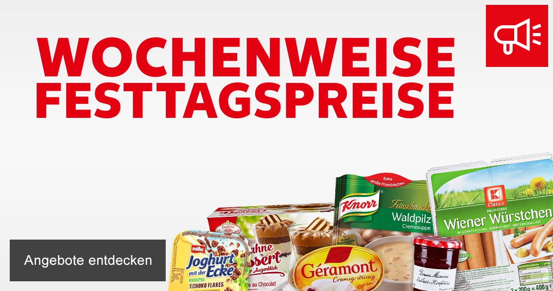 Angebote: Wochenweise Weihnachtspreise