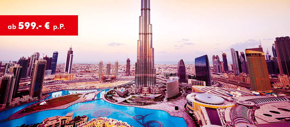 VAE: Dubai & Abu Dhabi ab 599.- € p. P.
