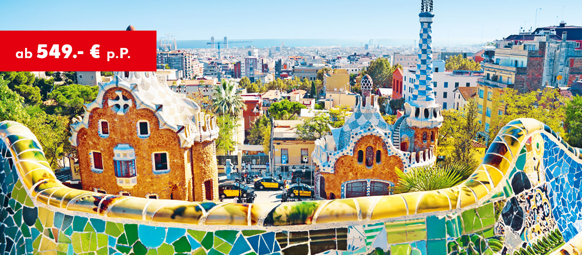 Barcelona: Standortrundreise ab 549.- € p. P.
