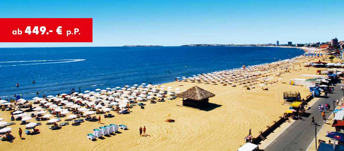 Bulgarien: Sonnenstrand ab 449.- € p. P.