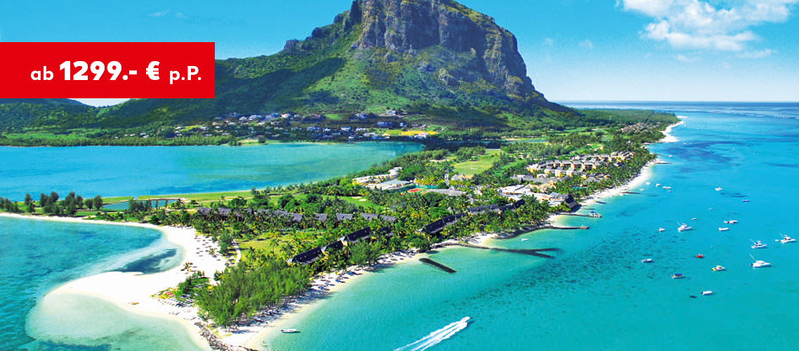 Mauritius: Trou aux Biches ab 1299.- € p. P.