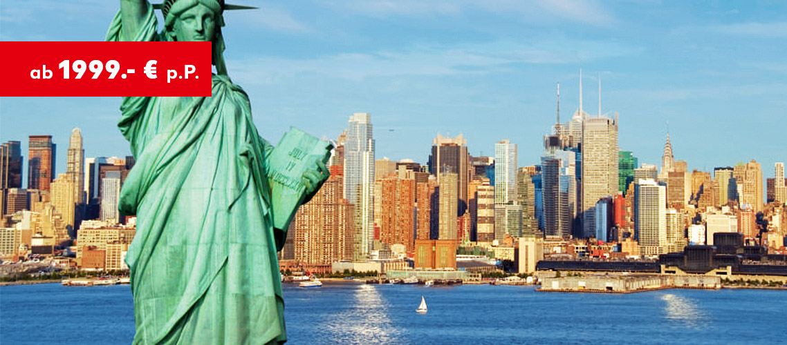 USA: Busrundreise Traumhafter Westen & New York ab 1999.- € p. P.