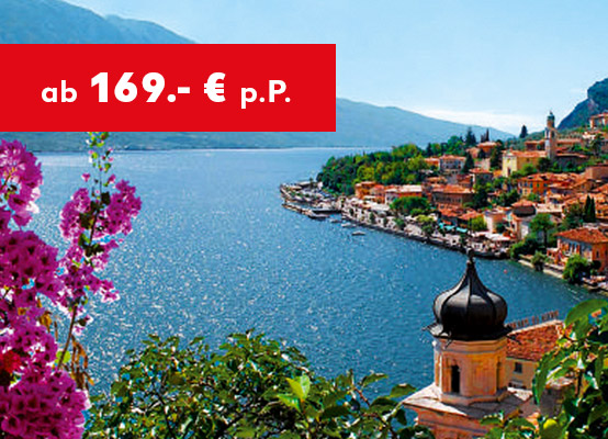 Italien: Gardasee ab 169,- € p.P.