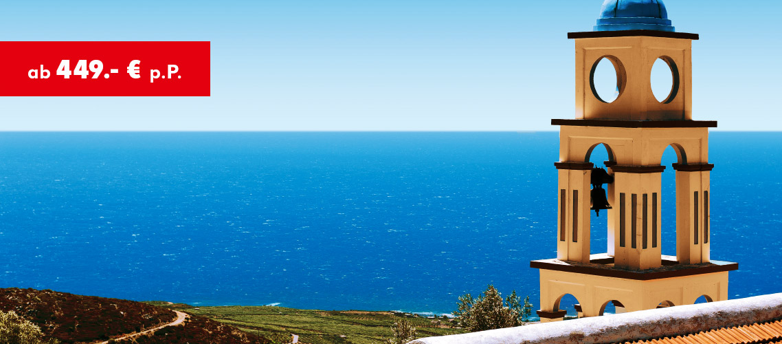 Kreta ab 449.- € p. P.