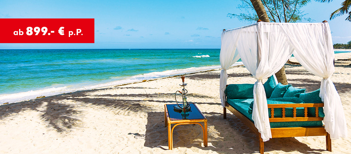 Kenia: Tiwi Beach ab 899.- € p. P.