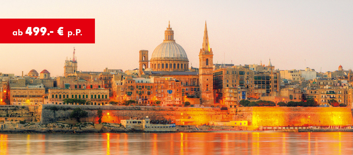 Malta: St. Paul´s Bay ab 499.- € p. P.
