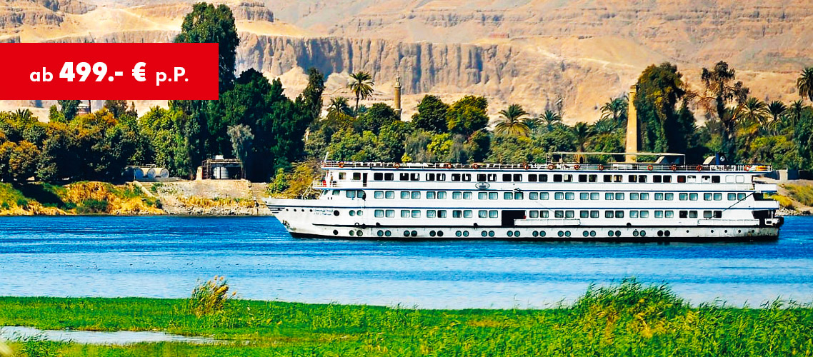 Ägypten: Nilkombination ab 499.- € p. P.