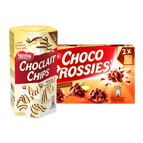 NESTLÉ Choco Crossies oder Choclait Chips