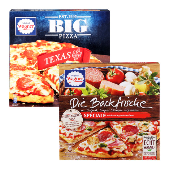 ORIGINAL WAGNER Die Backfrische oder Big Pizza