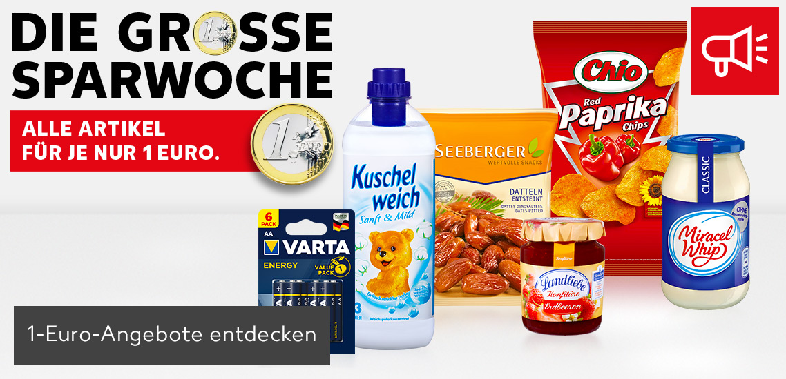 Angebote: Die große 1 Euro-Sparwoche