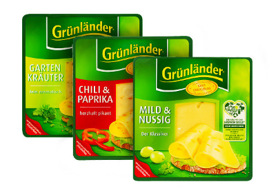 GRÜNLÄNDER deutscher Schnittkäse