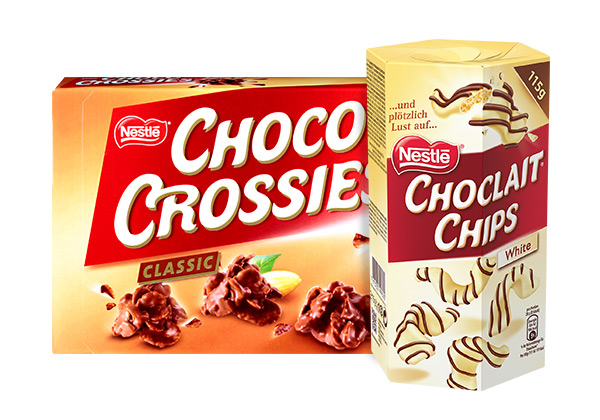NESTLÉ Choco Crossies oder Choclait Chips