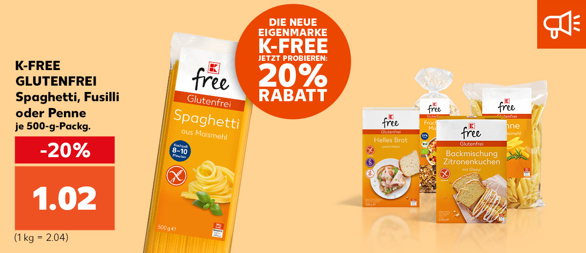 Angebot: K-free glutenfrei schlemmen