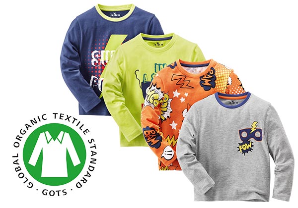 KUNIBOO® Mädchen- oder Jungen-Langarmshirts