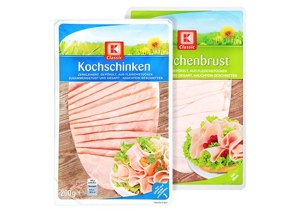K-CLASSIC Kochschinken oder Hähnchenbrust