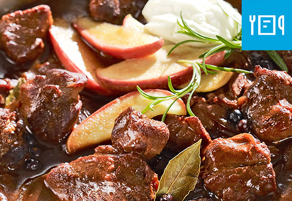 Rezept: Rahmgulasch vom Hirsch