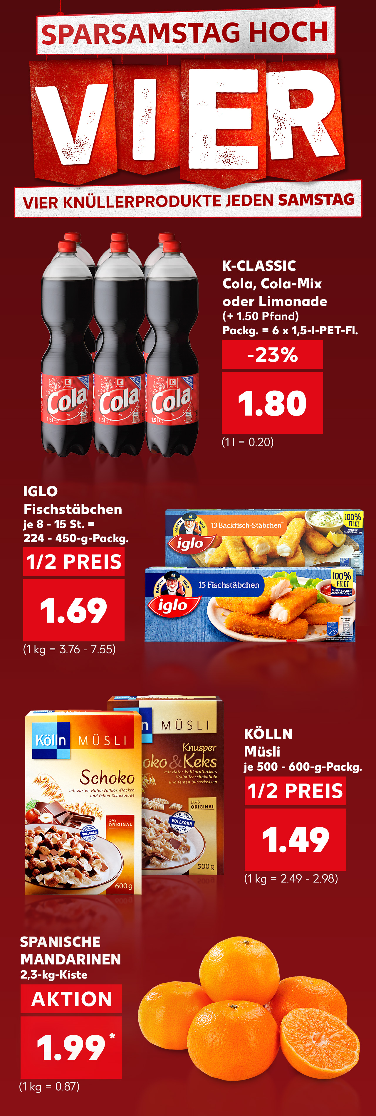 Unser Sparsamstag Hoch Vier