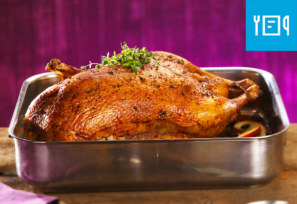Rezept: Gebratene Gans mit Rotkohl