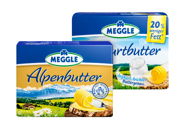 MEGGLE Joghurt- oder Alpenbutter