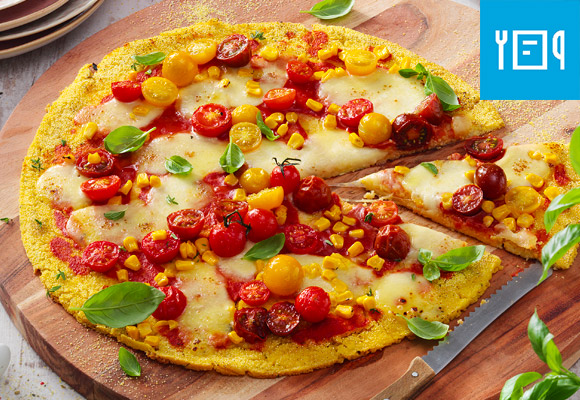 Rezept: Mais-Pizza „Caprese“