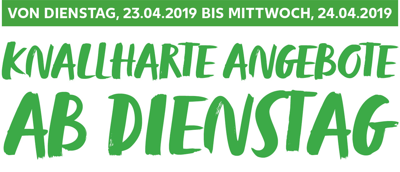 Knallharte Angebote zum Wochenstart