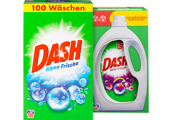 DASH Voll- oder Colorwaschmittel
