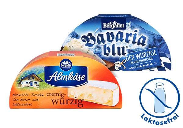 BERGADER Almkäse oder Bavaria blu