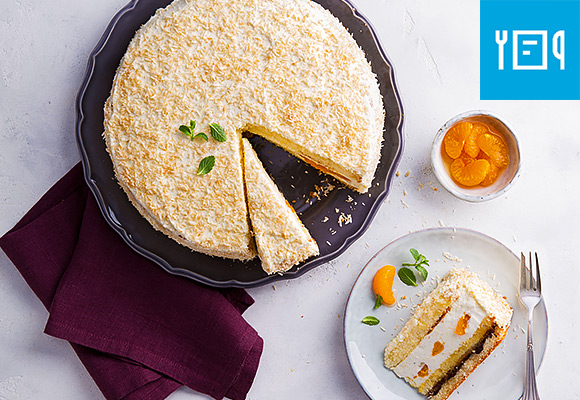 Rezept: Mandarinen-Kokos-Torte