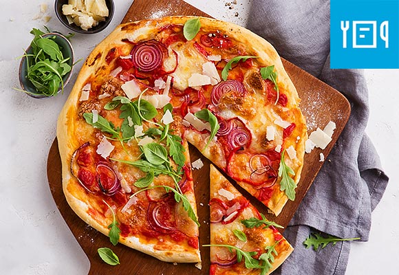 Rezept: Rucolapizza
