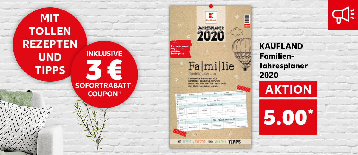 Angebote: Kaufland Familien-Jahresplaner 2020