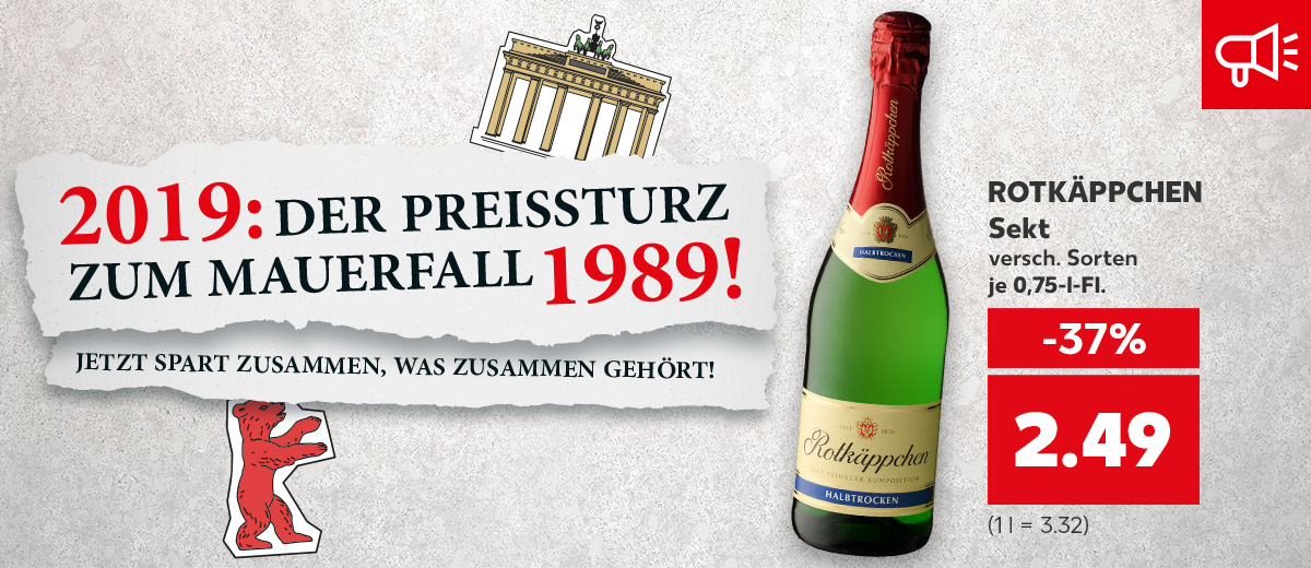 Angebote: Der Preissturz zum Mauerfall