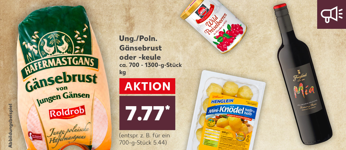 Angebote: Festessen zum Martinstag