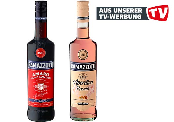 RAMAZZOTTI Amaro oder Aperitivo Rosato