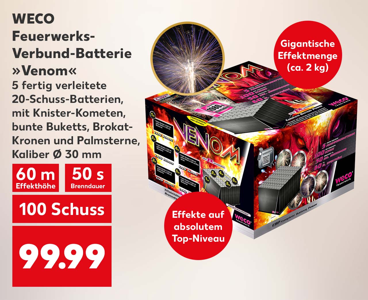 Großer Feuerwerksverkauf