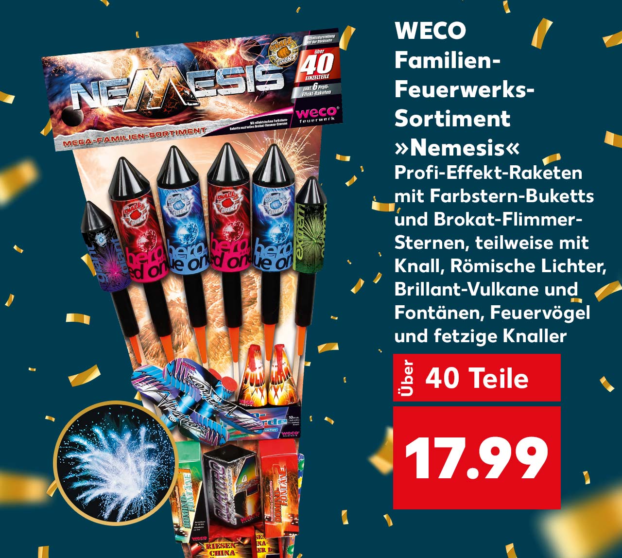 Großer Feuerwerksverkauf